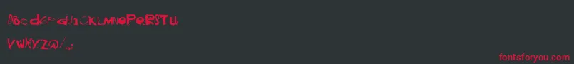 Blackm Font – Red Fonts on Black Background