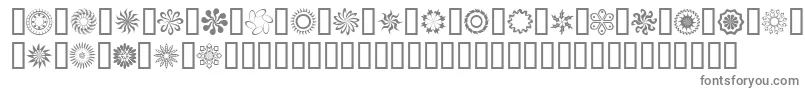 フォントFts1 – 白い背景に灰色の文字