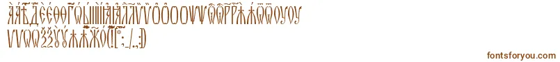 ZlatoustUcs Font – Brown Fonts on White Background