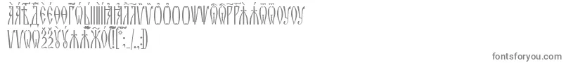 ZlatoustUcs Font – Gray Fonts on White Background