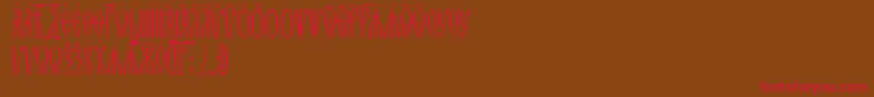 ZlatoustUcs Font – Red Fonts on Brown Background