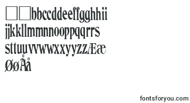 DancingRegular font – danish Fonts