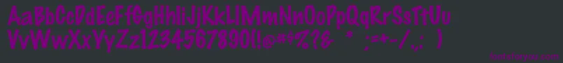 Markerfeltthinフォントについての詳細 フォントMarkerfeltthin – 黒い背景に紫のフォント