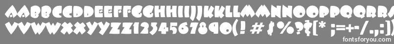 フォントBeeskneesc – 灰色の背景に白い文字