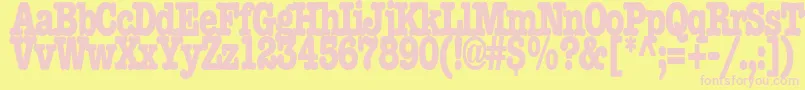 More about Boccitext13Bold Font Boccitext13Bold Font – Pink Fonts on Yellow Background