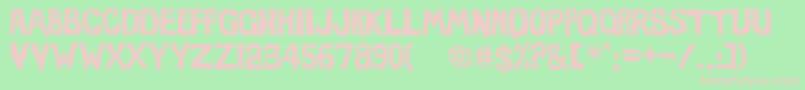 Eviloffrankenstein Font – Pink Fonts on Green Background