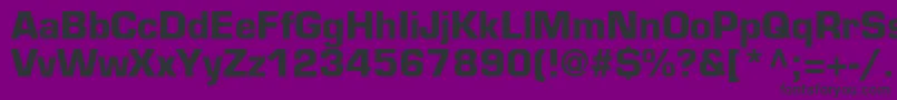 Czcionka PalindromeBlackSsiBold – czarne czcionki na fioletowym tle