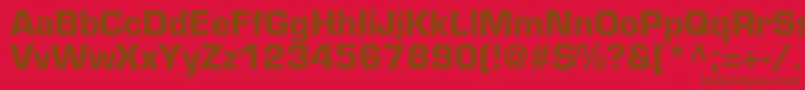 PalindromeBlackSsiBold-fontti – ruskeat fontit punaisella taustalla