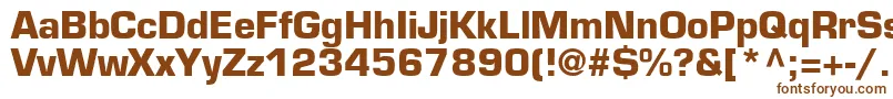 Шрифт PalindromeBlackSsiBold – коричневые шрифты