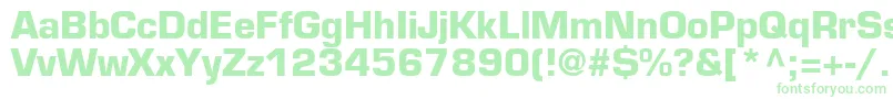 Шрифт PalindromeBlackSsiBold – зелёные шрифты на белом фоне