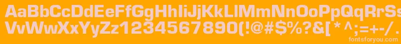 Saiba mais sobre a fonte PalindromeBlackSsiBold Fonte PalindromeBlackSsiBold – fontes rosa em um fundo laranja