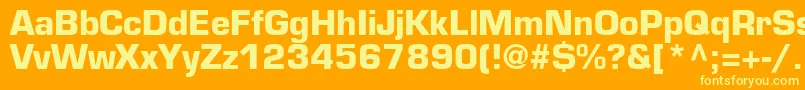 PalindromeBlackSsiBold Font – Yellow Fonts on Orange Background