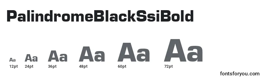 PalindromeBlackSsiBold Font Sizes
