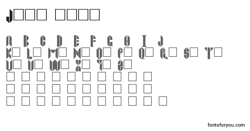 Шрифт Joppatowne – алфавит, цифры, специальные символы