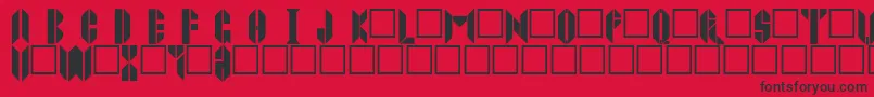 Joppatowne Font – Black Fonts on Red Background