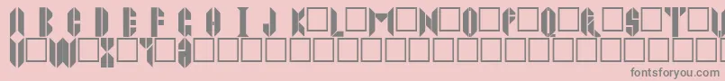 Joppatowne Font – Gray Fonts on Pink Background