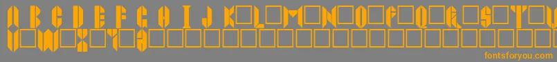 Joppatowne Font – Orange Fonts on Gray Background