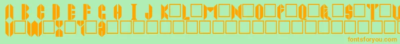 Joppatowne Font – Orange Fonts on Green Background