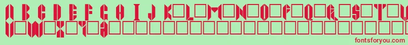 Joppatowne Font – Red Fonts on Green Background