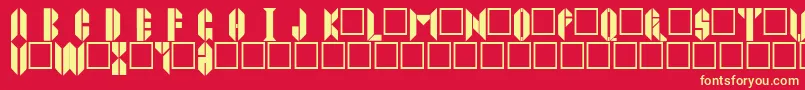 Joppatowne Font – Yellow Fonts on Red Background