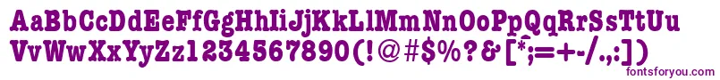 ModerntypewritercondBold Font – Purple Fonts