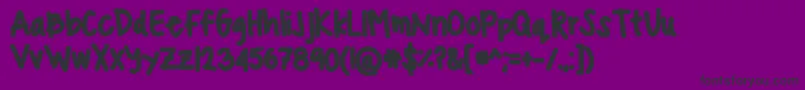 24ef58 Font – Black Fonts on Purple Background