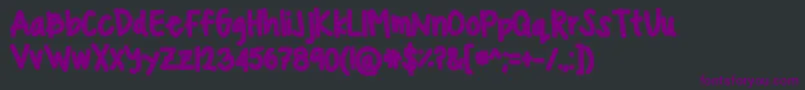 24ef58 Font – Purple Fonts on Black Background
