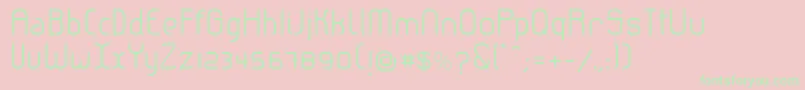 LeroticaSemilight Font – Green Fonts on Pink Background