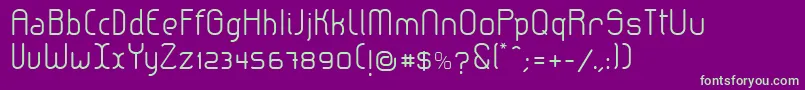 LeroticaSemilight Font – Green Fonts on Purple Background