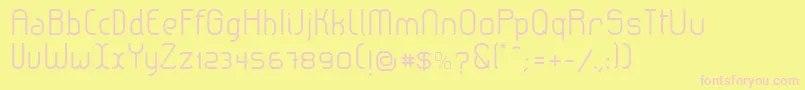 LeroticaSemilight Font – Pink Fonts on Yellow Background