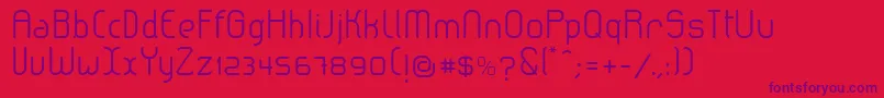 LeroticaSemilight Font – Purple Fonts on Red Background