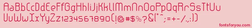 LeroticaSemilight Font – Red Fonts on Pink Background