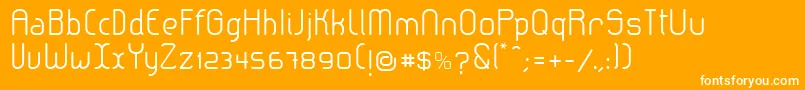 LeroticaSemilight Font – White Fonts on Orange Background
