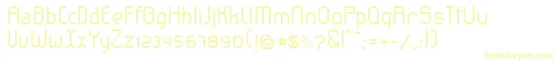 LeroticaSemilight Font – Yellow Fonts on White Background