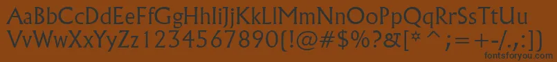 Flareserif821LightBt Font – Black Fonts on Brown Background