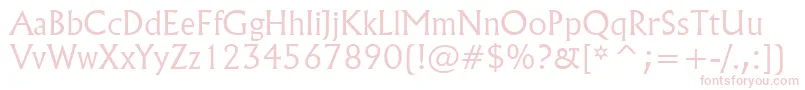 Flareserif821LightBt Font – Pink Fonts on White Background