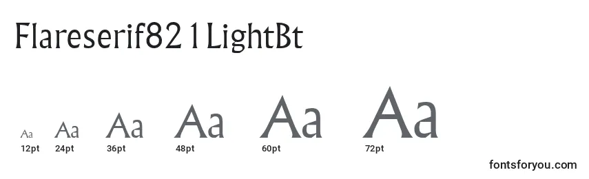 Flareserif821LightBt Font Sizes