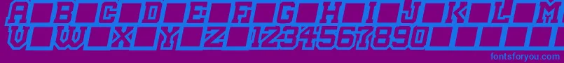 MasterDroid Font – Blue Fonts on Purple Background