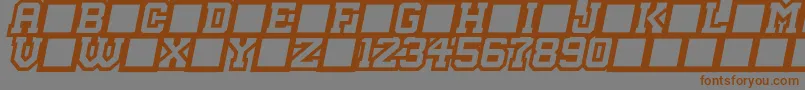 MasterDroid Font – Brown Fonts on Gray Background