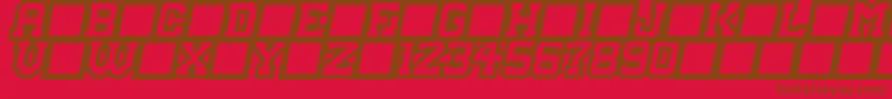 MasterDroid Font – Brown Fonts on Red Background