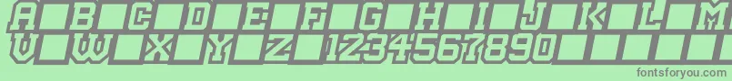 MasterDroid Font – Gray Fonts on Green Background