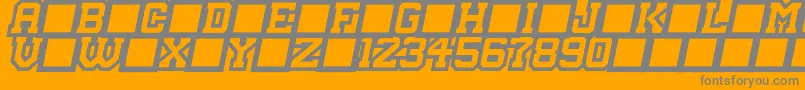 MasterDroid Font – Gray Fonts on Orange Background