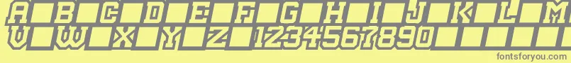 MasterDroid Font – Gray Fonts on Yellow Background