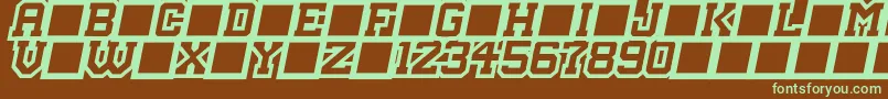 MasterDroid Font – Green Fonts on Brown Background