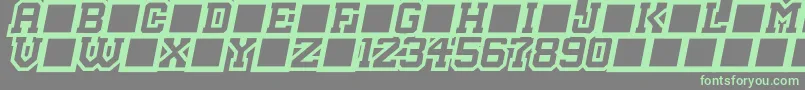 MasterDroid Font – Green Fonts on Gray Background