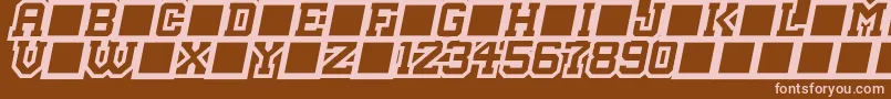 MasterDroid Font – Pink Fonts on Brown Background