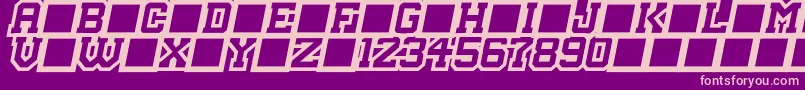 MasterDroid Font – Pink Fonts on Purple Background