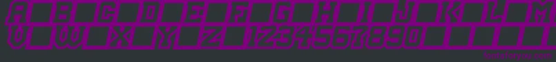 MasterDroid Font – Purple Fonts on Black Background