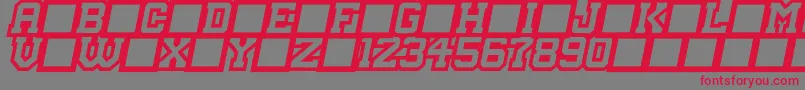 MasterDroid Font – Red Fonts on Gray Background