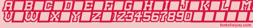 MasterDroid Font – Red Fonts on Pink Background